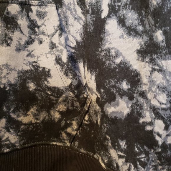 Champion Women's Navy Grey Tie-Dye Hooded Sweatshirt - Size: Large - Picture 9 of 12